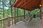 Covered deck where you can listen to the Cartecay river